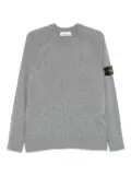 Stone Island 5100045 logo-appliqué wool sweater - Grey