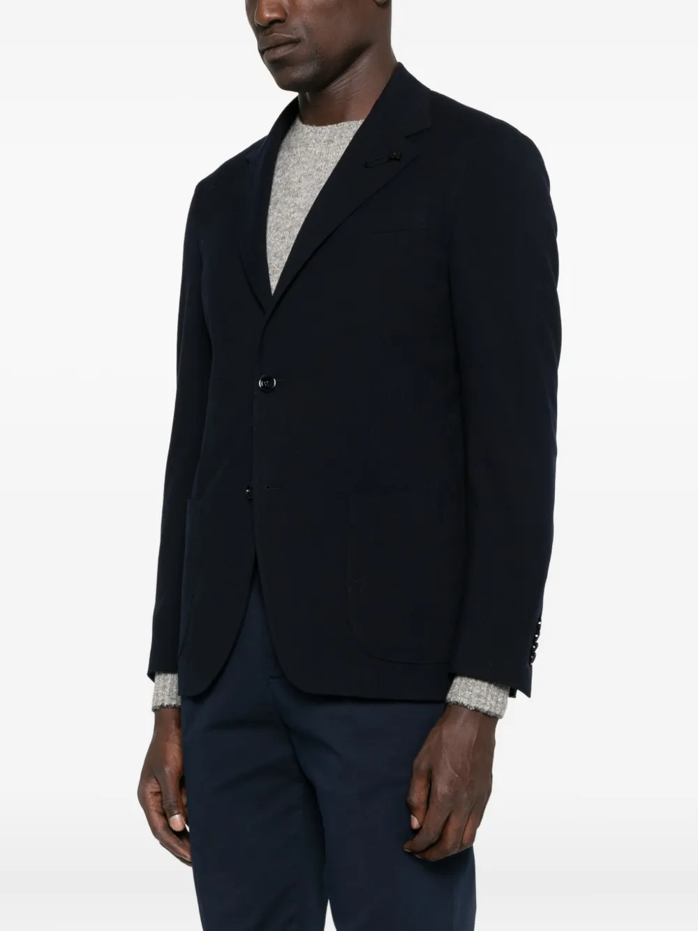Lardini Two-button Blazer In Blue
