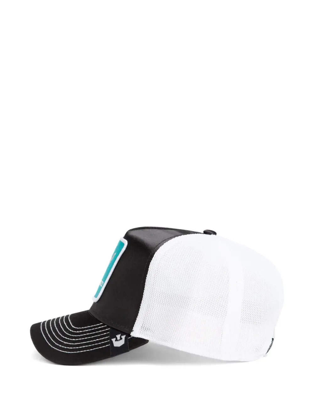 GOORIN BROS embroidered-patch trucker cap Zwart