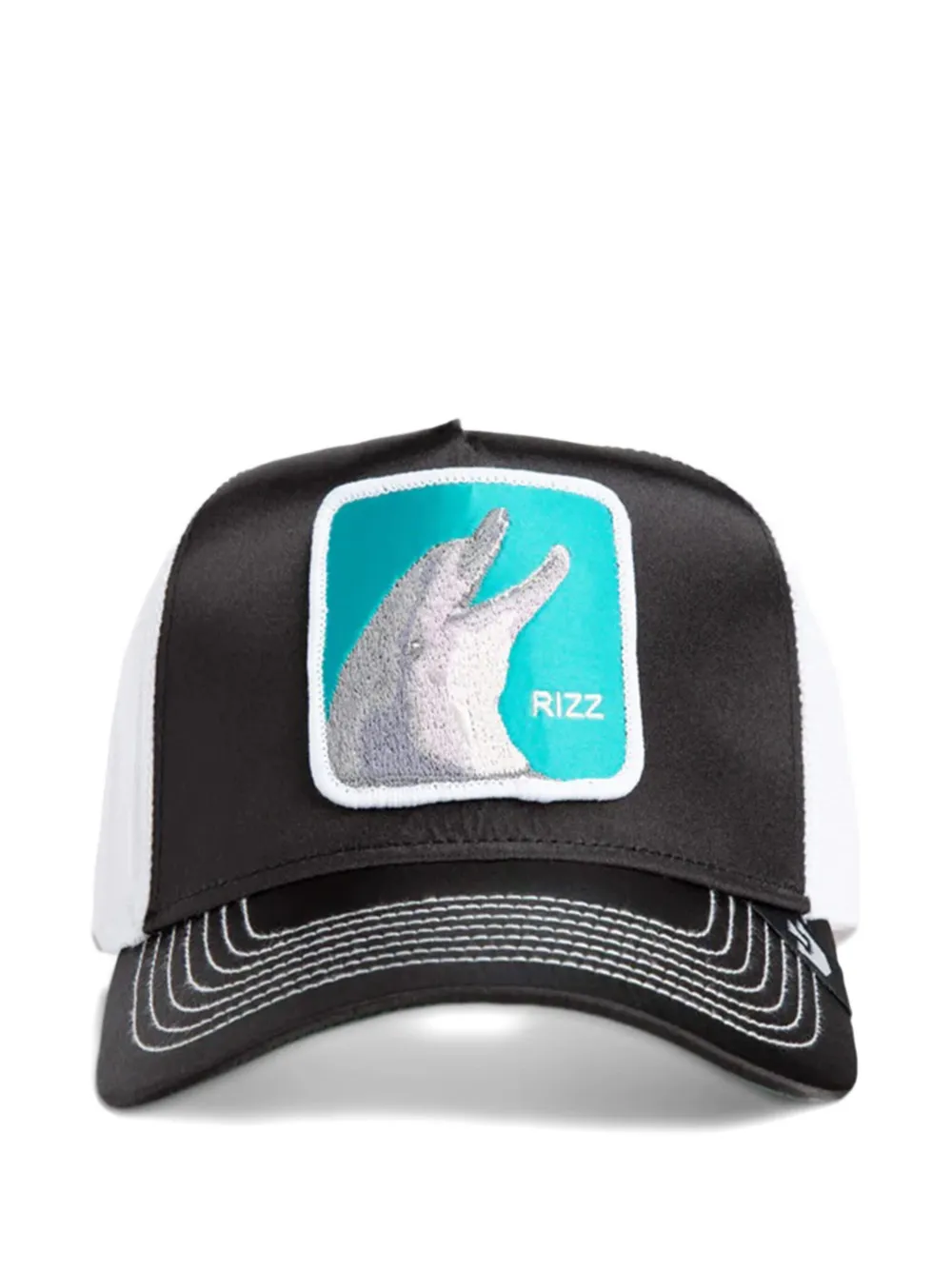 GOORIN BROS embroidered-patch trucker cap Zwart
