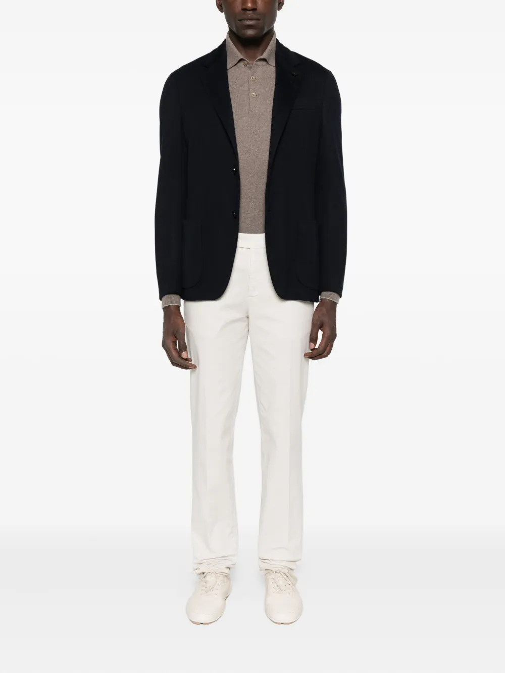 Lardini Blazer met opgestikte zak Blauw