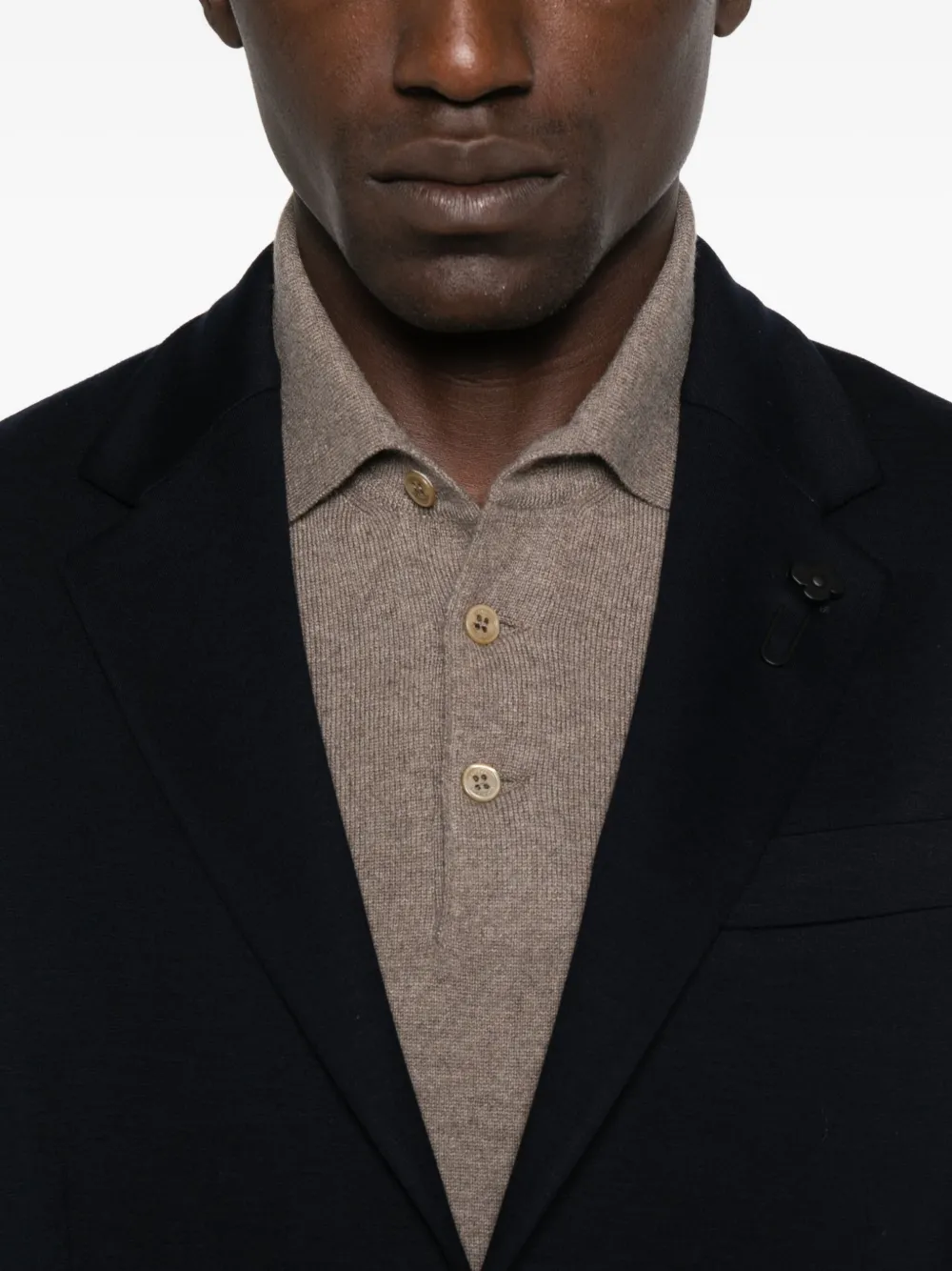 Lardini Blazer met opgestikte zak Blauw