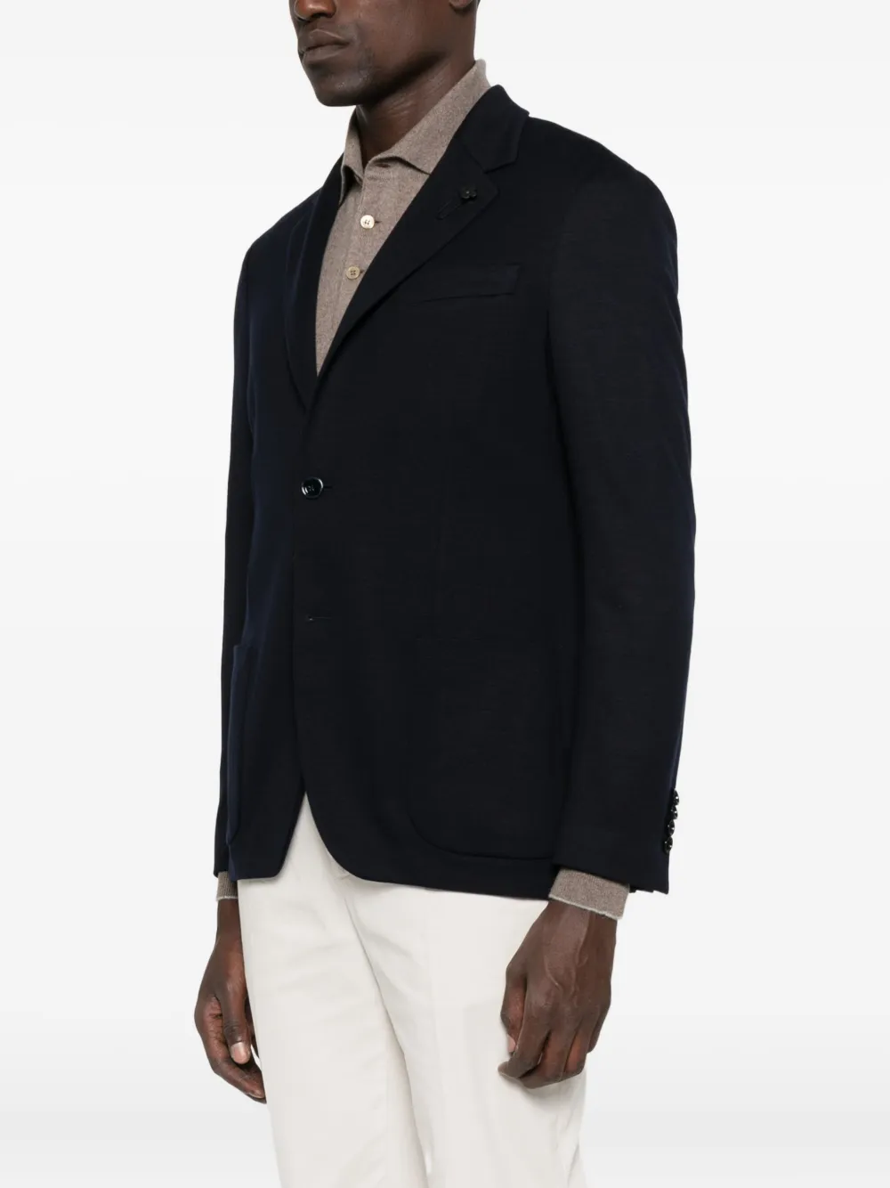 Lardini Blazer met opgestikte zak Blauw