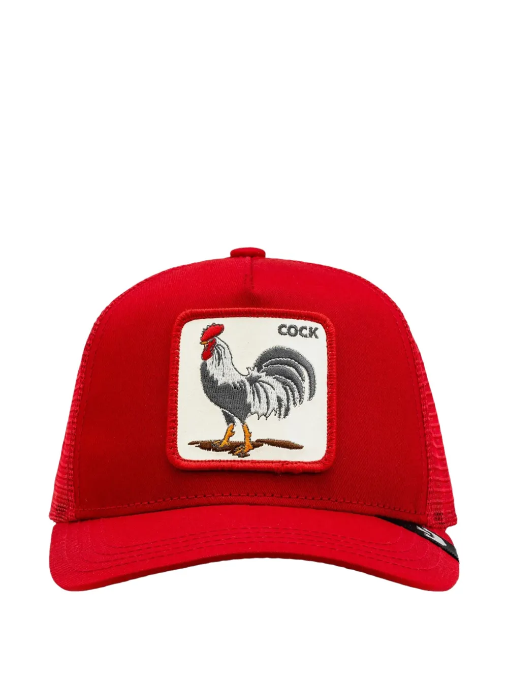 GOORIN BROS rooster-patch trucker hat Rood