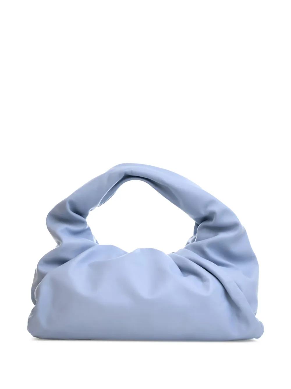Pre-owned Bottega Veneta 2012-2025 Lambskin The Pouch Shoulder Bag In Blue