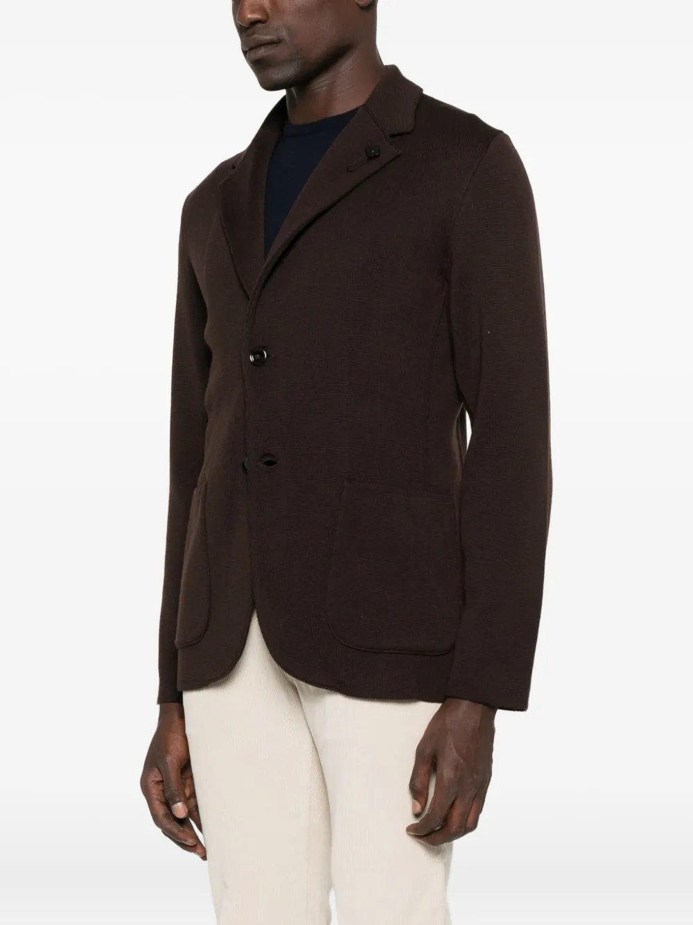 Lardini Wollen blazer Bruin