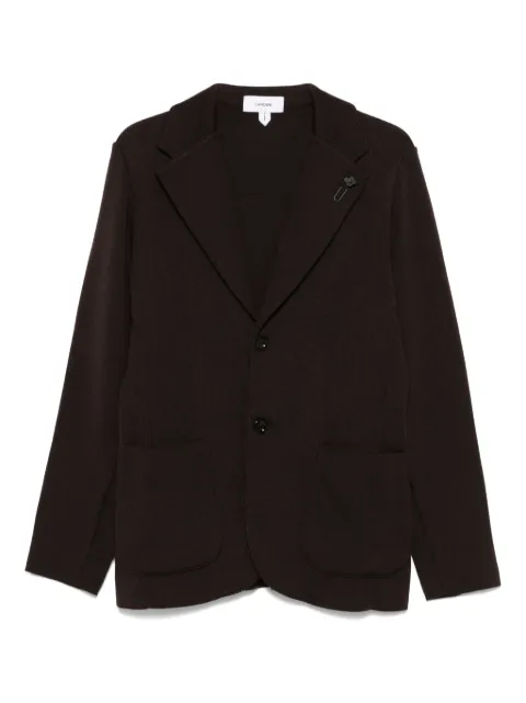 Lardini patch-pocket wool blazer