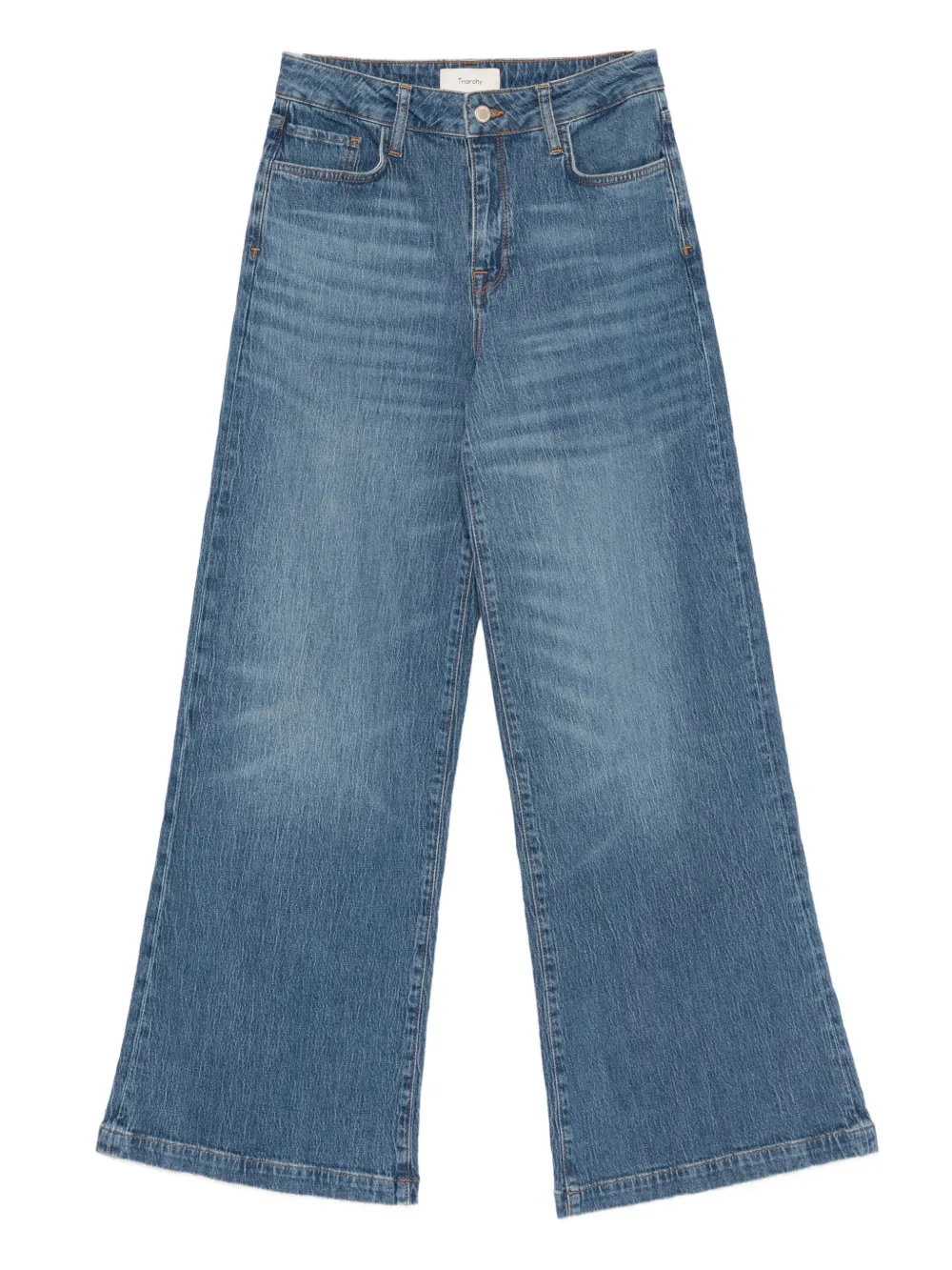 Triarchy Wide-leg Jeans In Blue