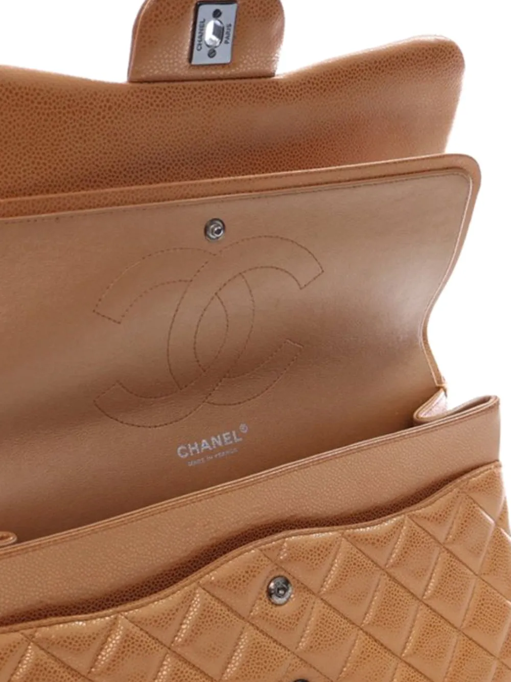 CHANEL Pre-Owned 2010-2011 Jumbo Classic Iridescent Caviar Double Flap shoulder bag | Pre-Owned | Image 2