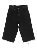 Levi's 478™ Baggy Capri frayed-hem denim shorts - Black