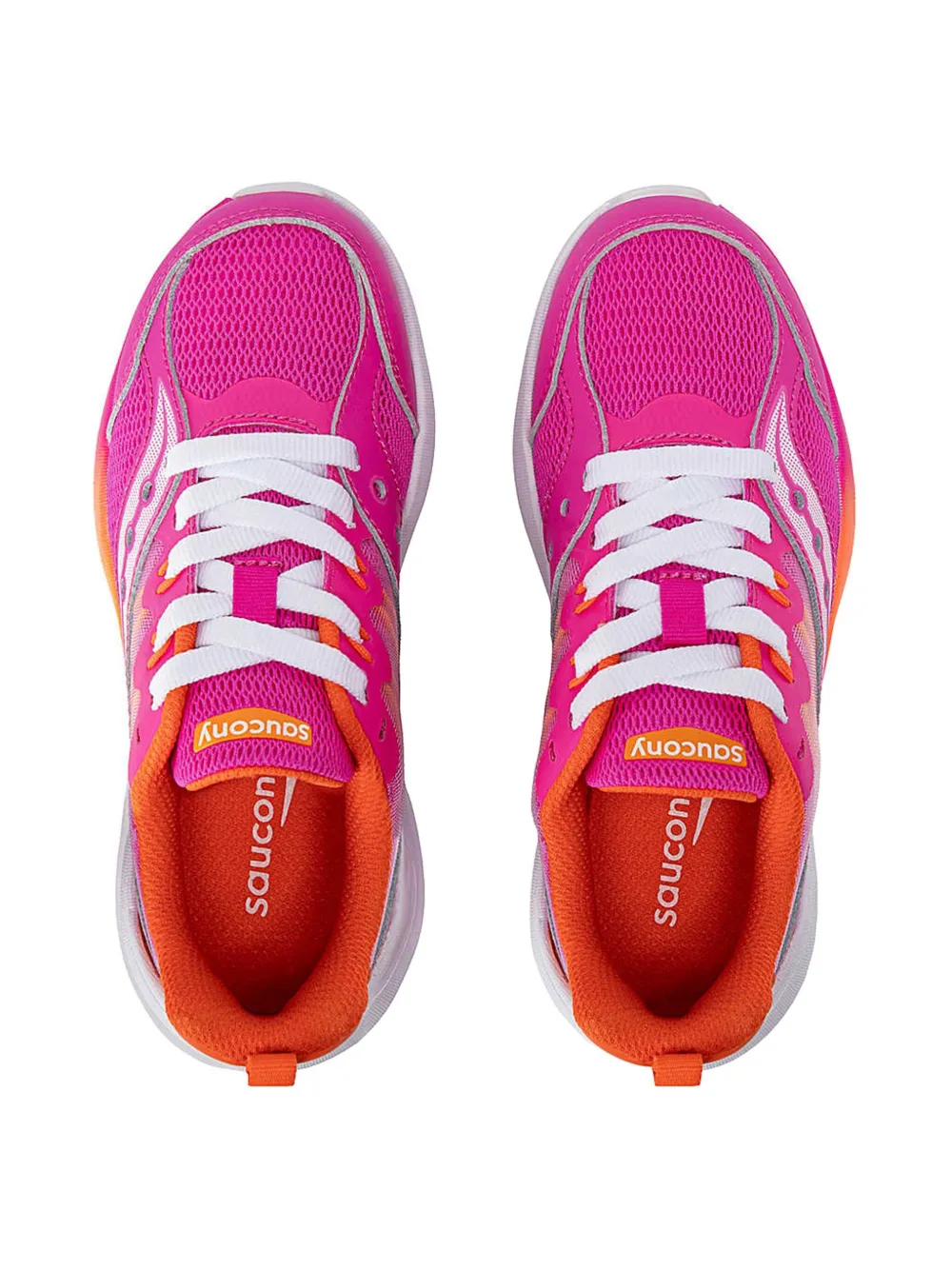Saucony Kids mesh-panel sneakers Pink