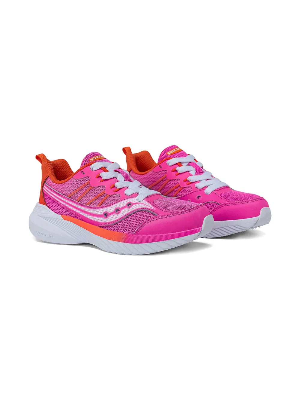 Saucony Kids mesh-panel sneakers Pink