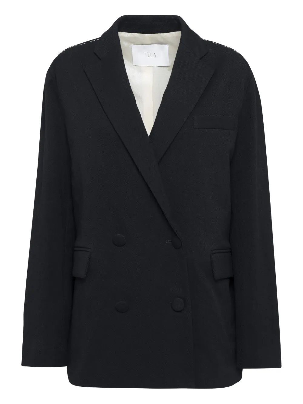 Tela double-breasted jacket | Black | Image 1