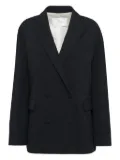 Tela double-breasted jacket - Black
