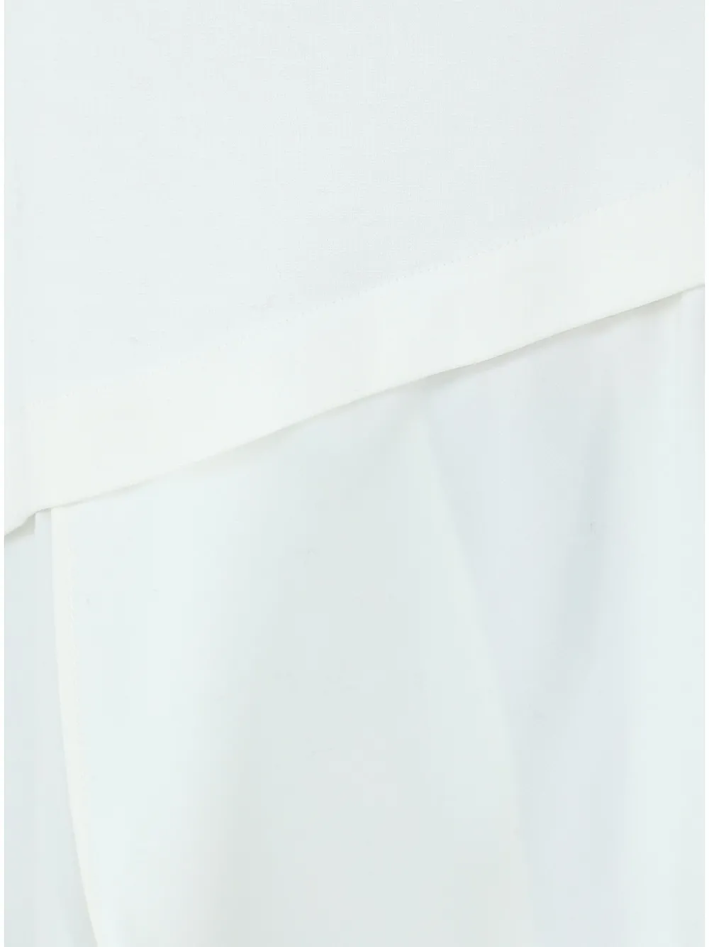 Meimeij Maglia Layered Asymmetric Top In White