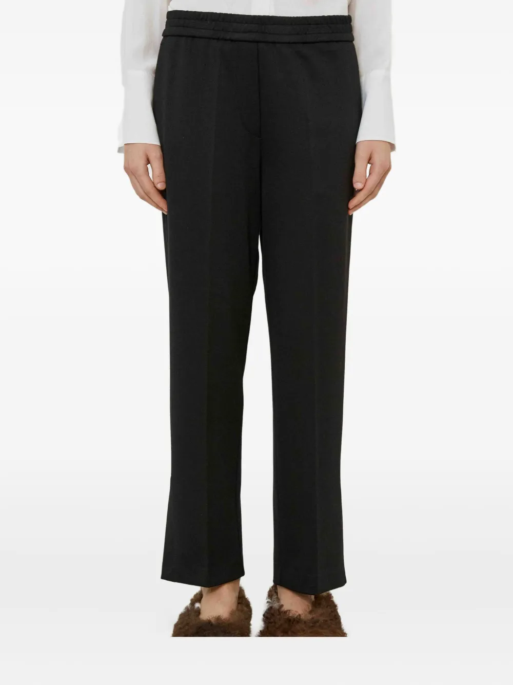 Meimeij Elastic-waist Trousers In Black