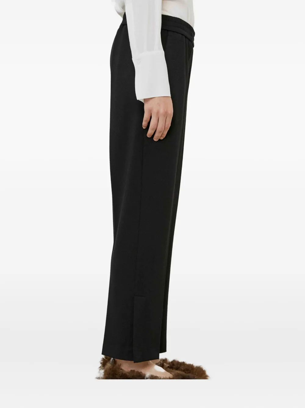Meimeij Elastic-waist Trousers In Black