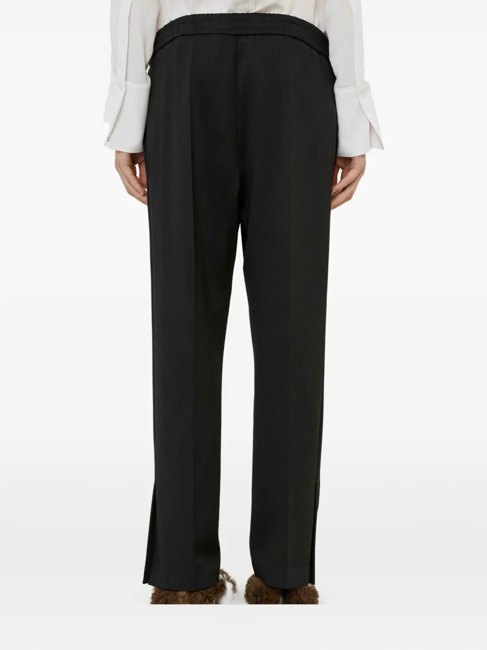 Meimeij Elastic-waist Trousers In Black
