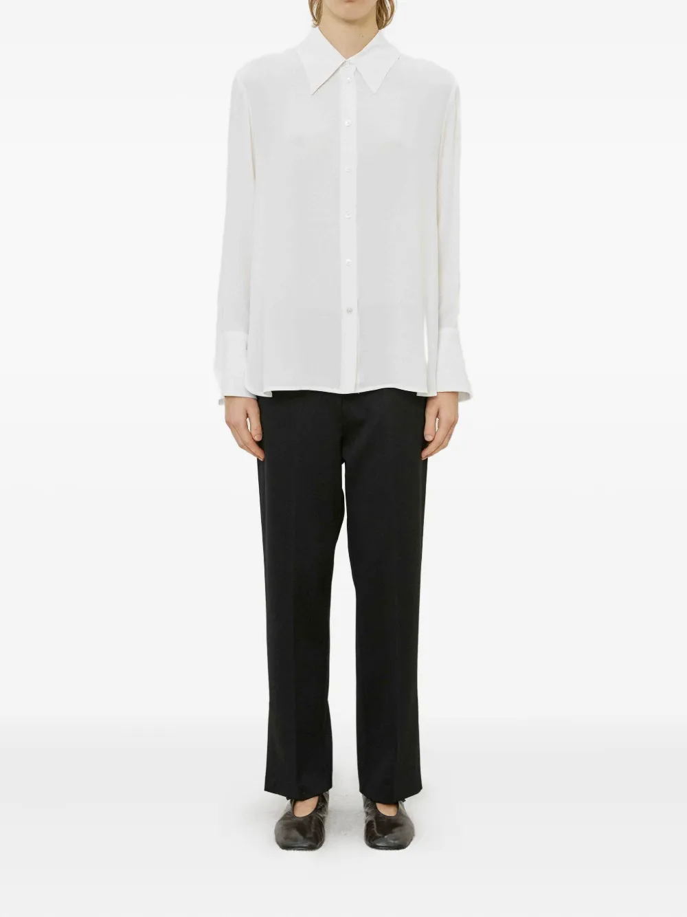 MeimeiJ elastic-waist trousers - Zwart