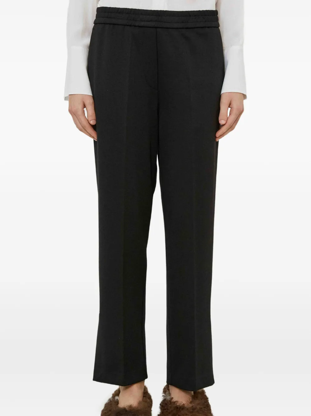MeimeiJ elastic-waist trousers | Black | Image 1