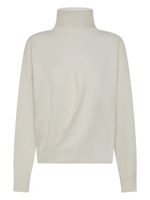 Seventy turtleneck twist-front sweater
