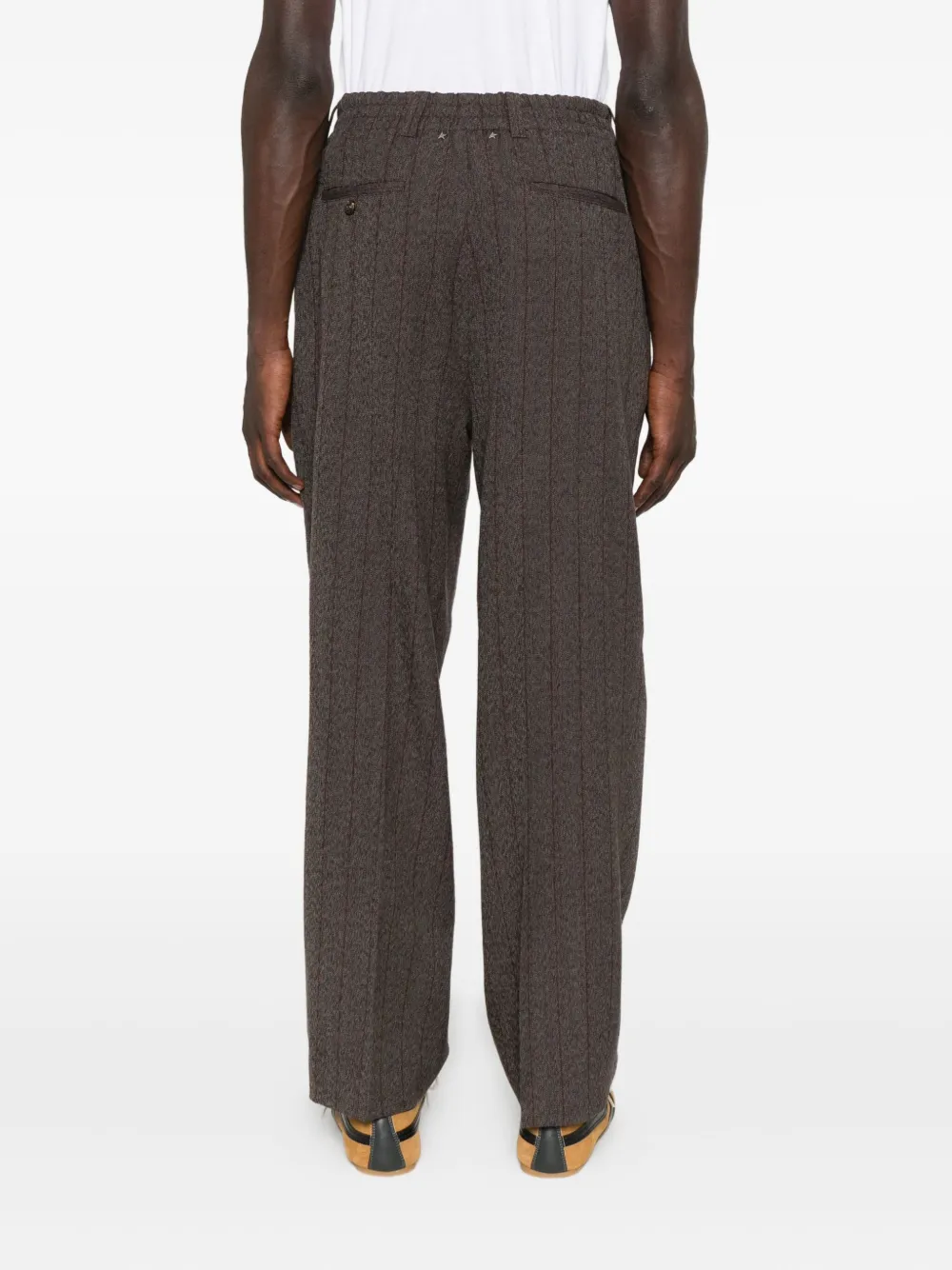 Golden Goose Broek met krijtstreep Bruin