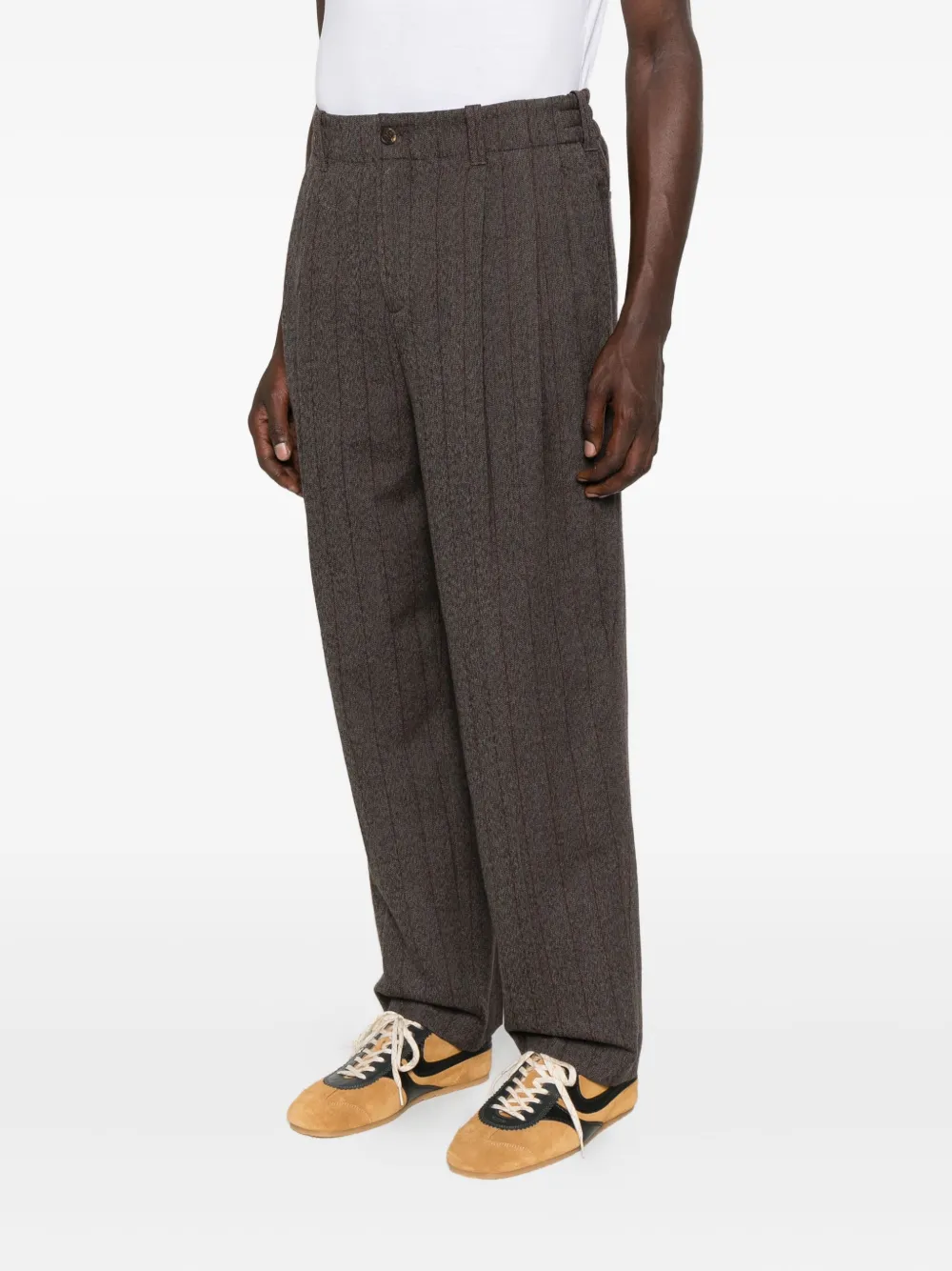 Golden Goose Broek met krijtstreep Bruin