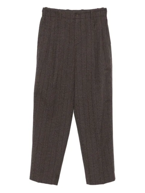 Golden Goose pantalon droit en laine à fines rayures