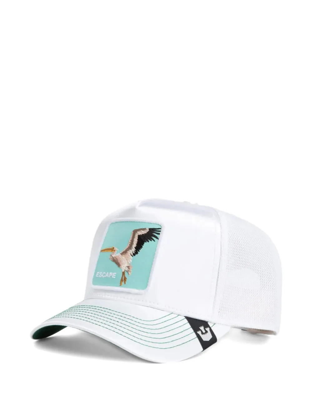 GOORIN BROS Truckerpet met pelikaanpatch Wit