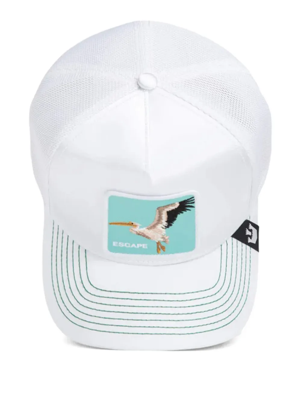 GOORIN BROS Truckerpet met pelikaanpatch Wit