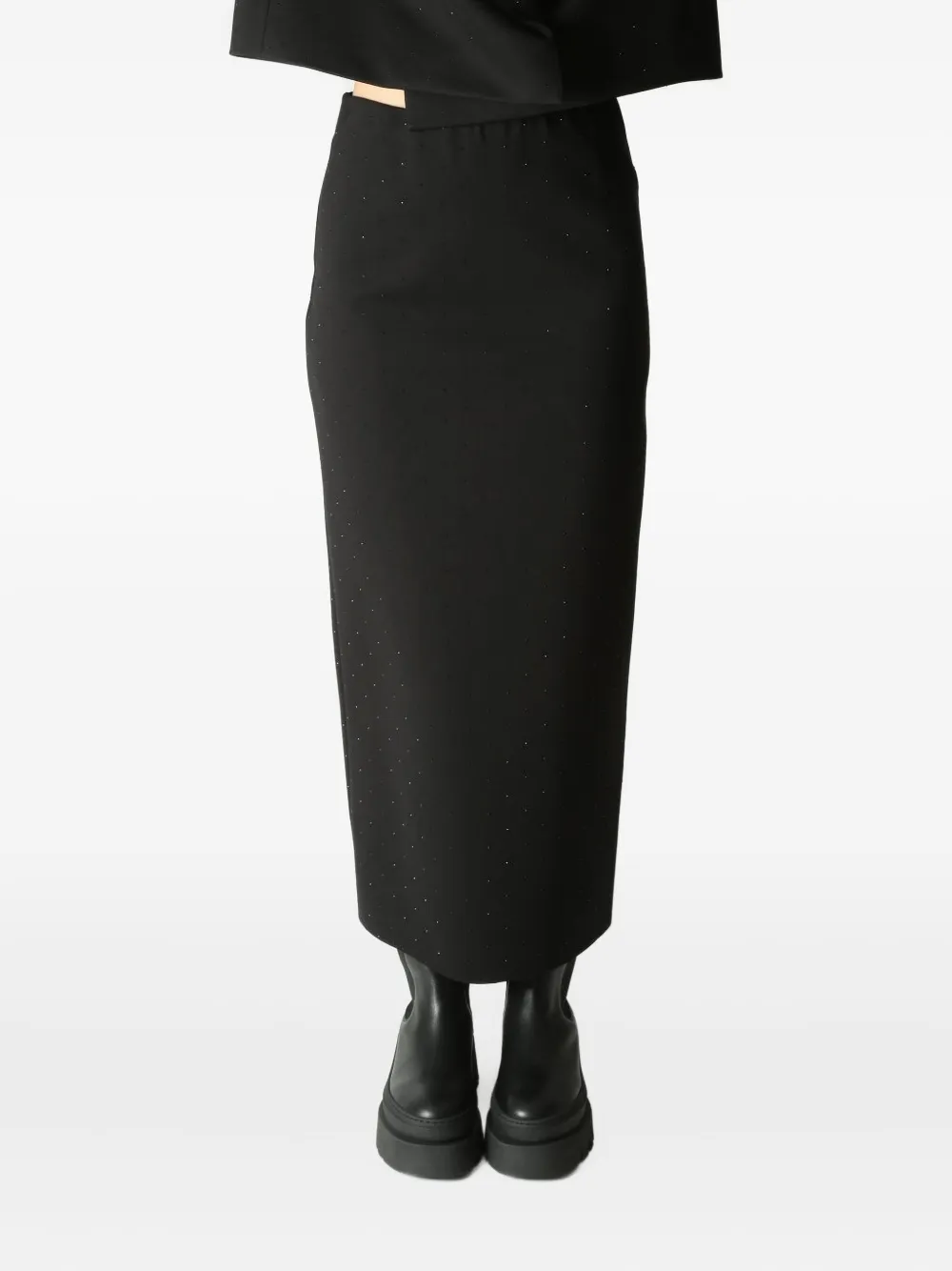 MeimeiJ slit-embellished skirt - Nero