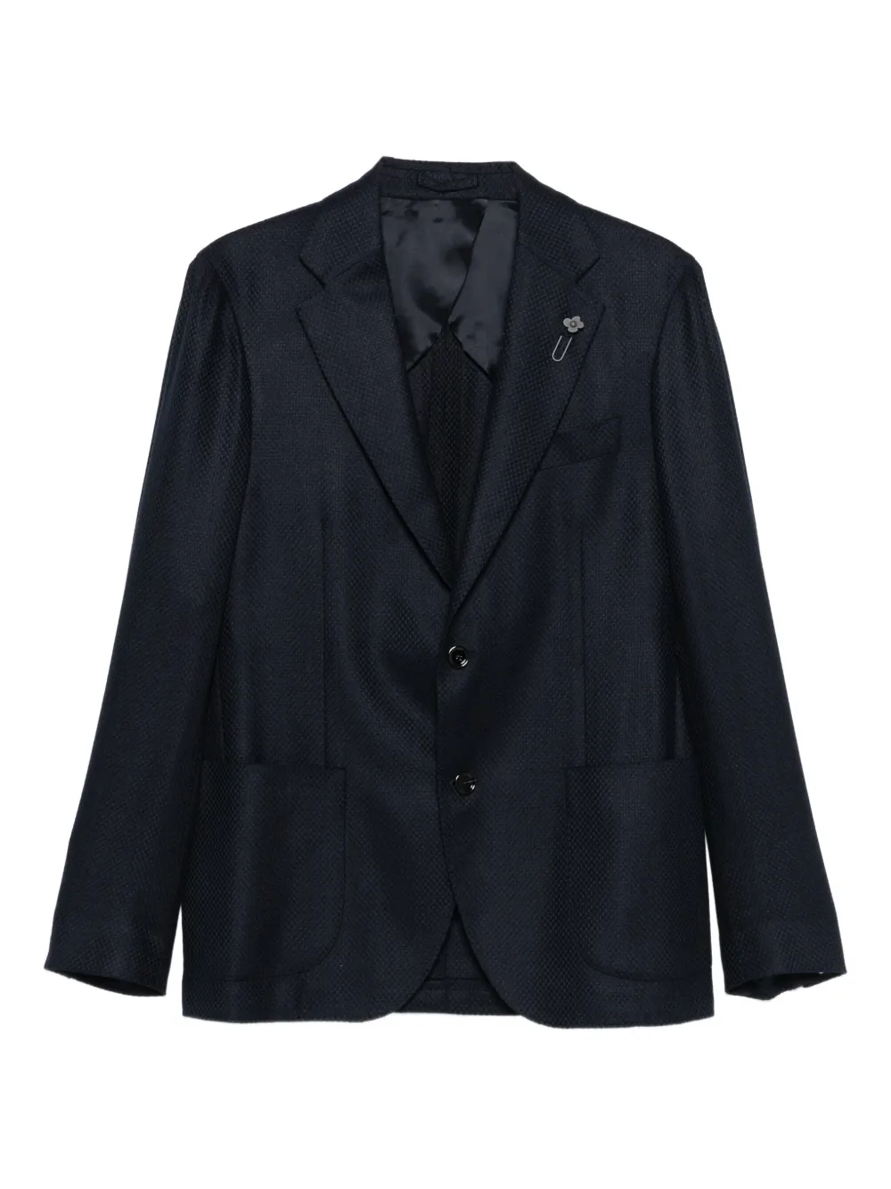 Lardini panama-textured blazer | Blue | Image 1