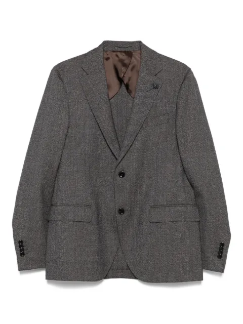 Lardini herringbone wool suit