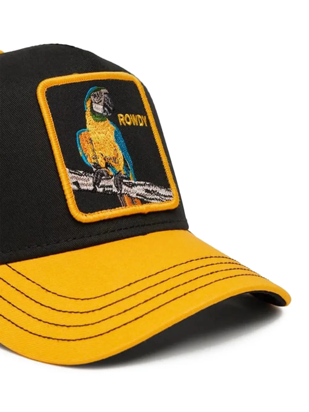 GOORIN BROS Truckerpet met papegaaienpatch Zwart