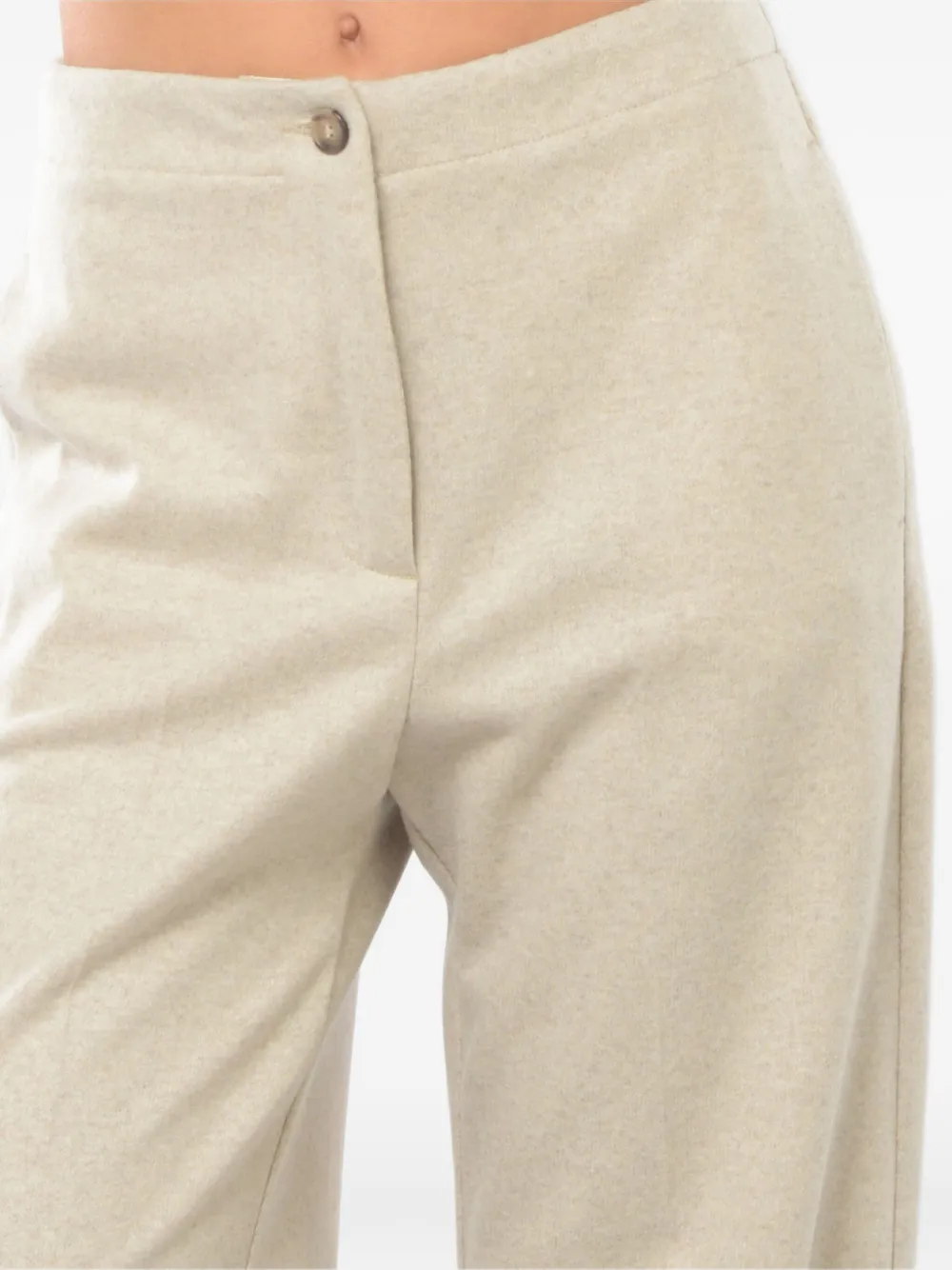 Seventy Button-fastening Trousers In White