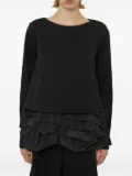 MeimeiJ layered ruffled top - Black