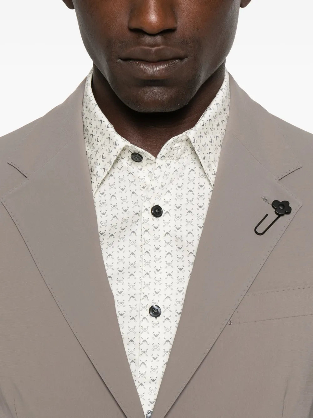 Lardini Blazer met opgestikte zak Grijs