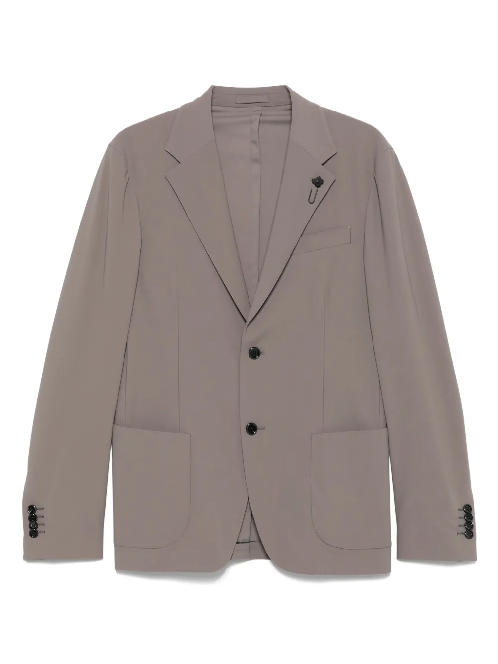 Lardini Patch-pocket Blazer In Brown