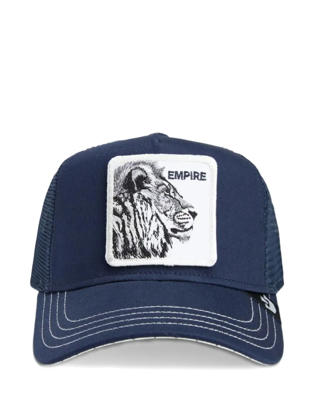 GOORIN BROS lion-patch trucker hat Blauw