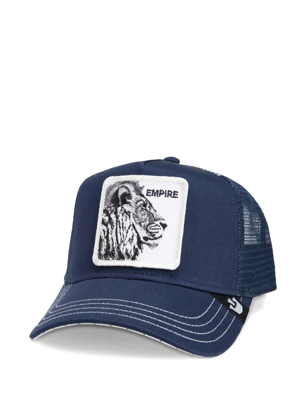 GOORIN BROS lion-patch trucker hat Blauw