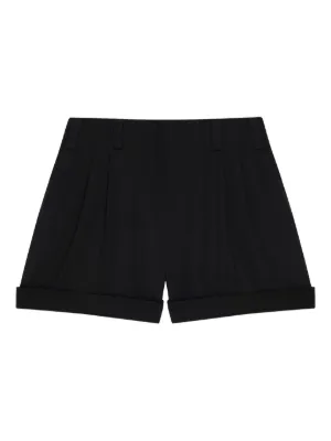 ショートパンツ GIVENCHY Women Shorts  Burmudas BW515F100H 001 Black Shorts in wool and mohair with buttons in - black | Givenchy US