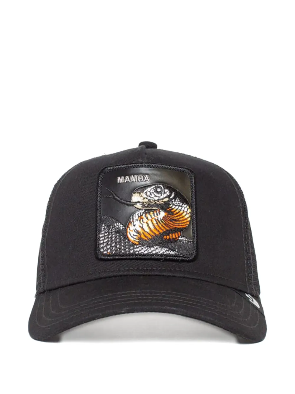 GOORIN BROS Pet met logopatch Zwart