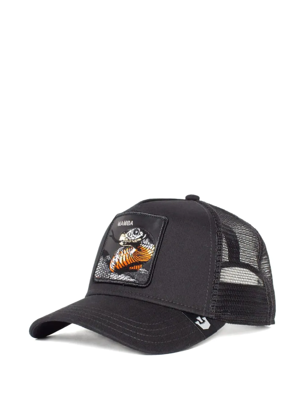 GOORIN BROS Pet met logopatch Zwart