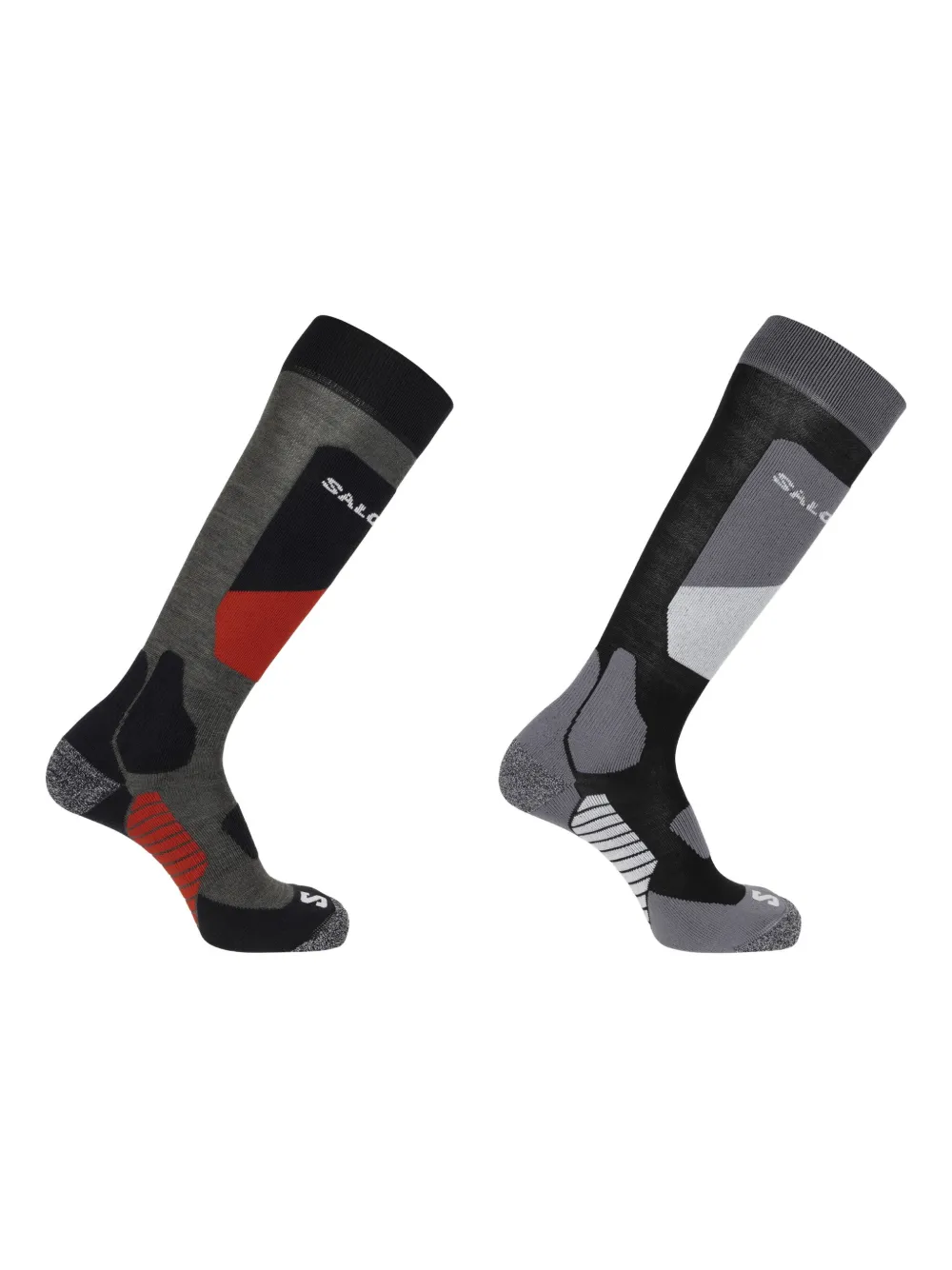 Salomon S/acess panelled ski socks (pack of two) - ブラック Salomon S/acess panelled ski socks (pack of two) - ブラック