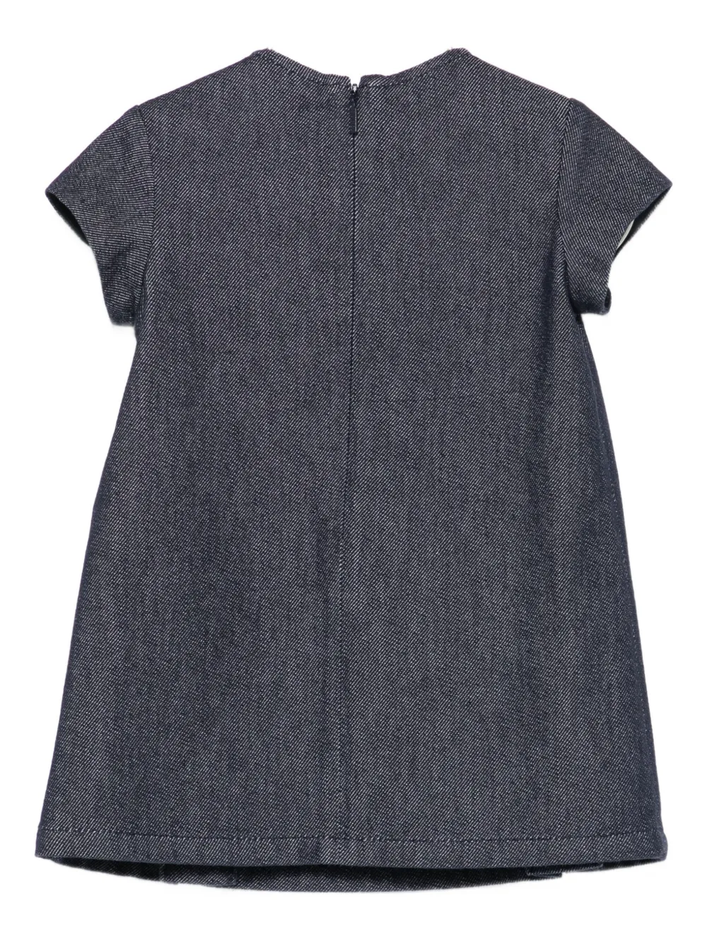 Gucci Kids pleated denim dress Blauw
