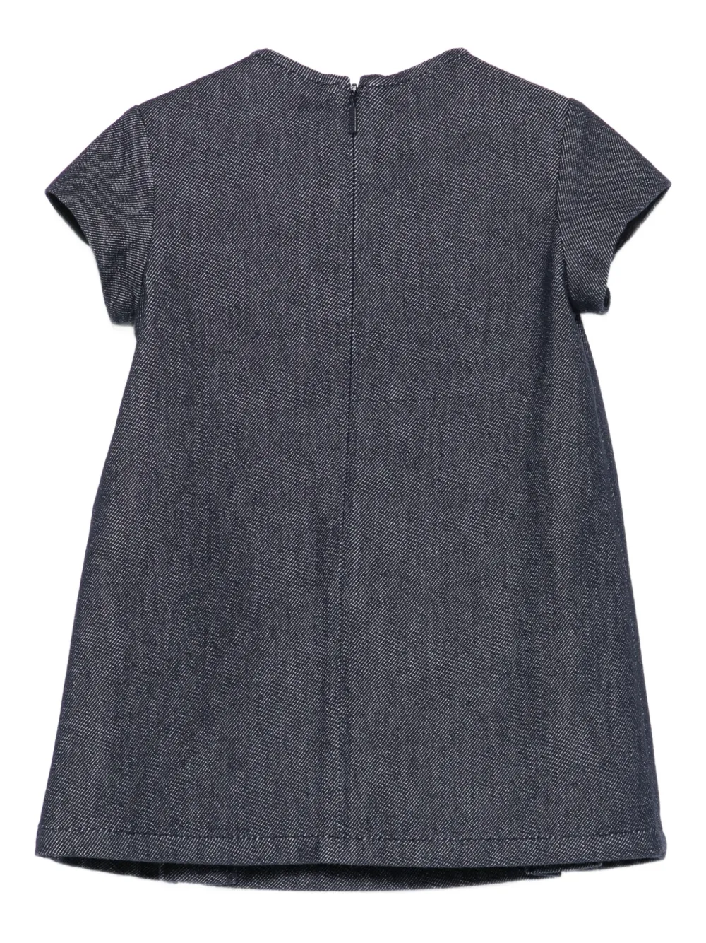 Gucci Kids Jurk van spijkerstof met plooien - Blauw