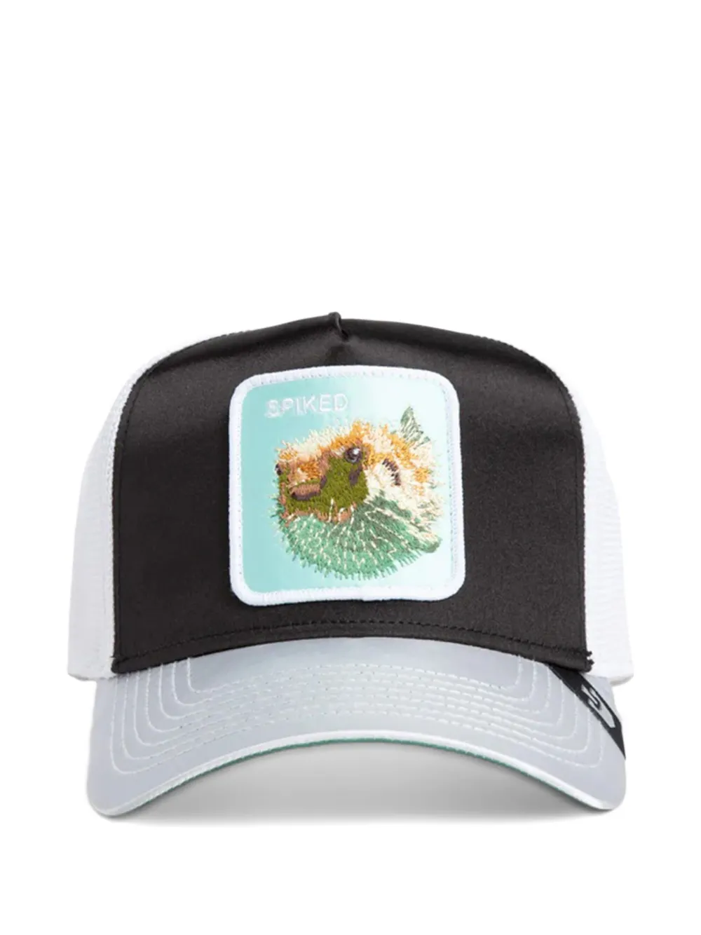 GOORIN BROS embroidered-patch trucker cap Zwart