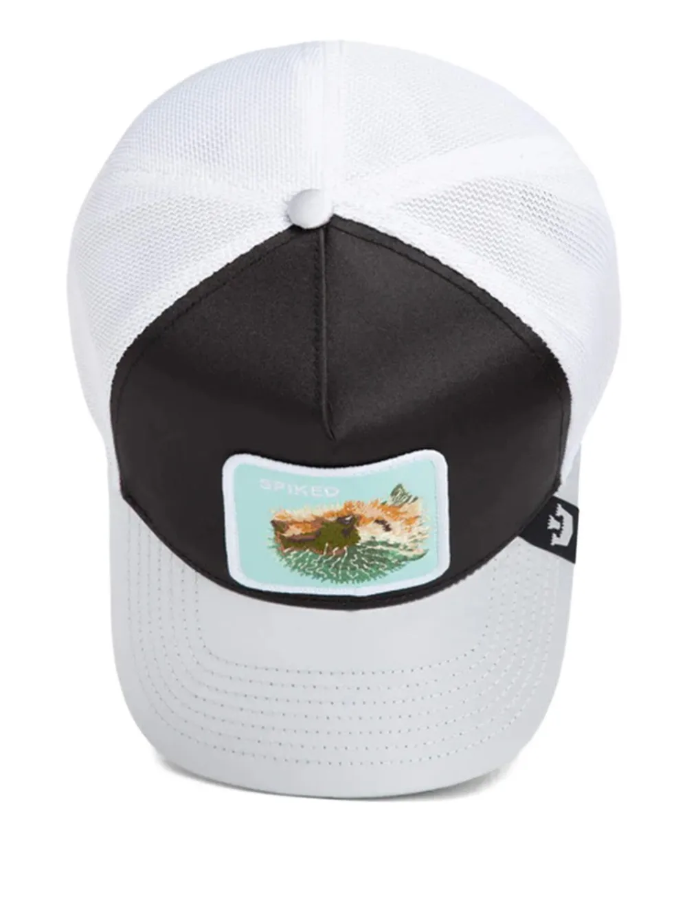 GOORIN BROS embroidered-patch trucker cap Zwart