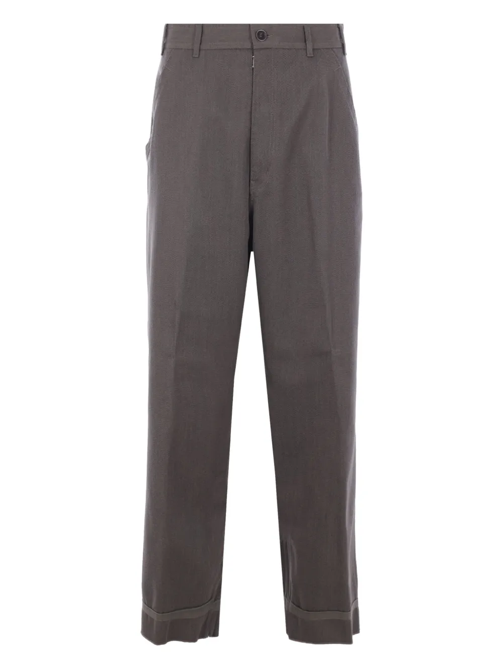 Maison Margiela wool cuffed trousers | Grey | Image 1