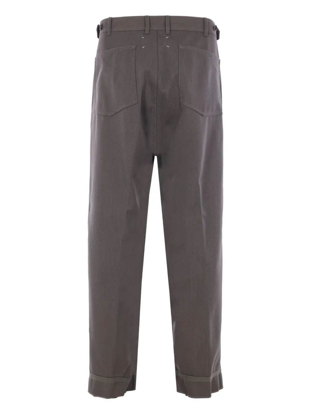 Maison Margiela wool cuffed trousers - Grijs